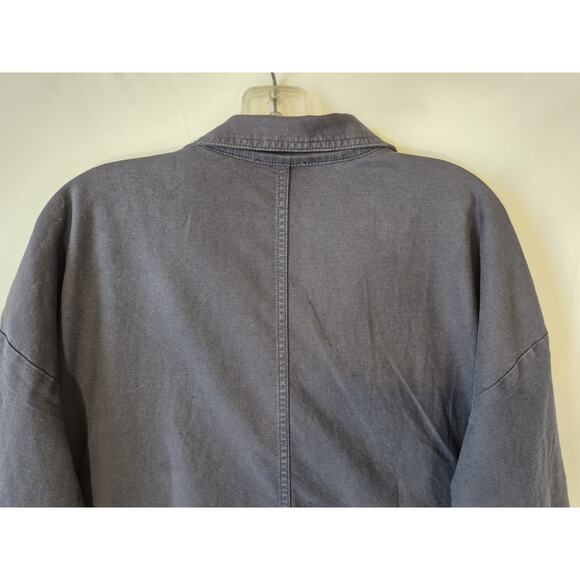 New w/Tags Eileen Fisher Womens Navy Ocean Stand Clear Jacket Large RT $228 - Picture 11 of 11
